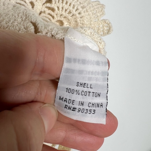 Rebellion Crochet Style Tank Top Size Small - Picture 5 of 5